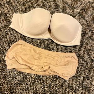 Strapless bra and bando bra